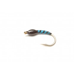 Nymphe bleue tinsel plat noir